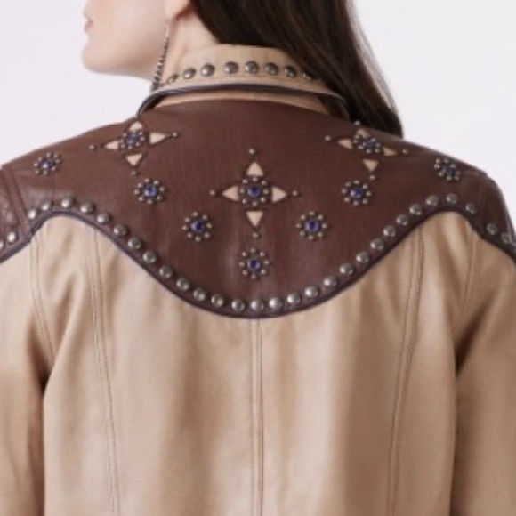 Double D Ranch Cheyenne Jacket studded embellished Biker Cowgirl Rtl $1295 NWT S - Picture 5 of 7